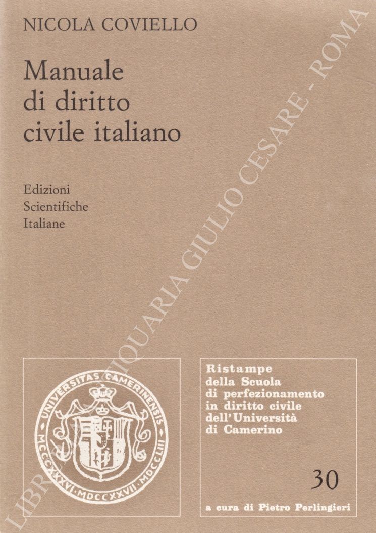 Manuale di diritto civile italiano
