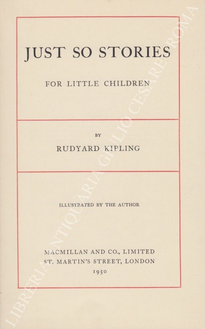 Just so stories for little children