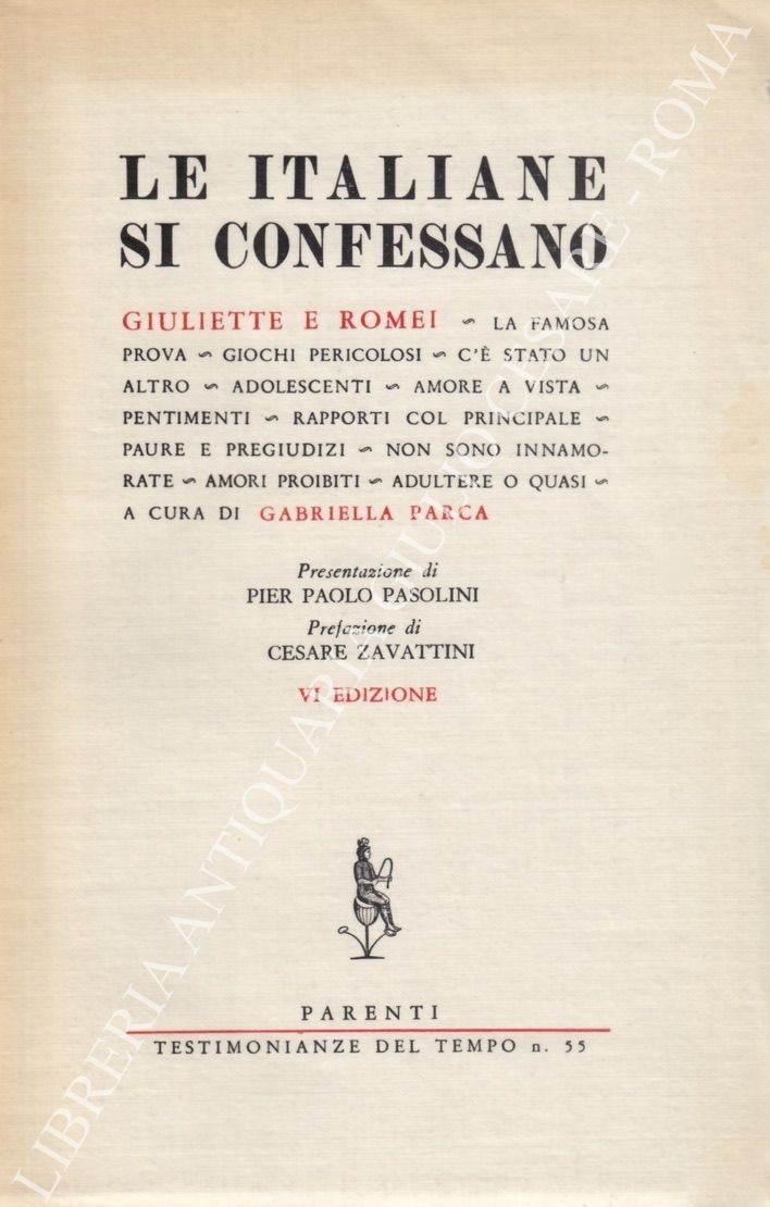 Le italiane si confessano