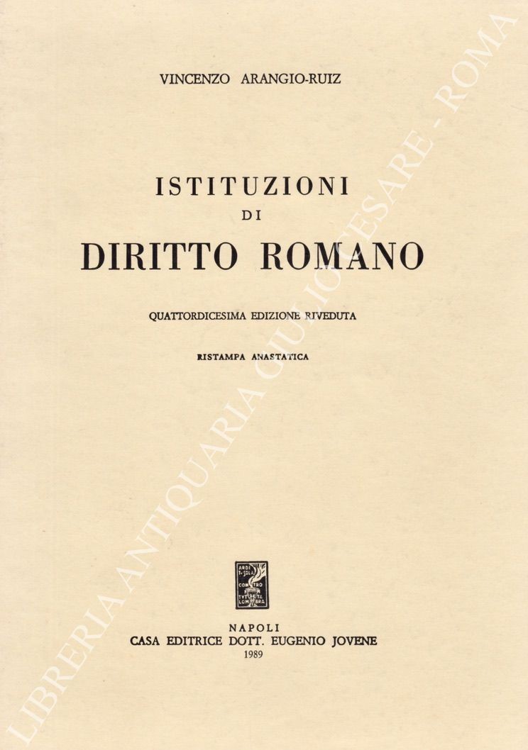 Istituzioni di diritto romano
