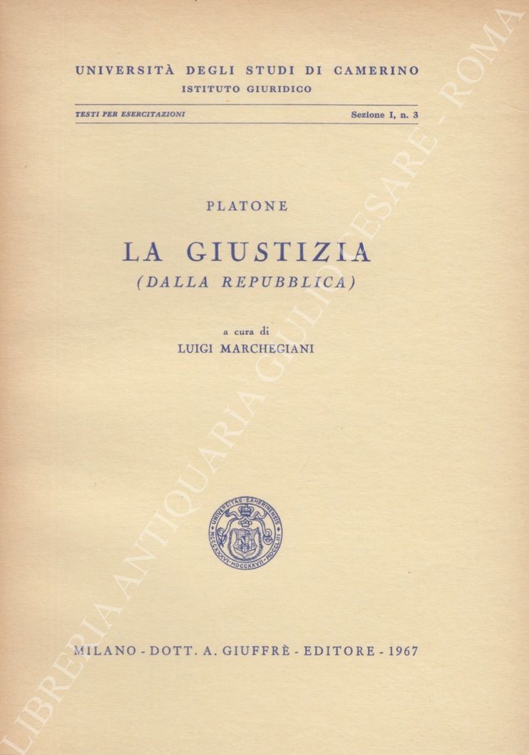 La giustizia (dalla Repubblica)
