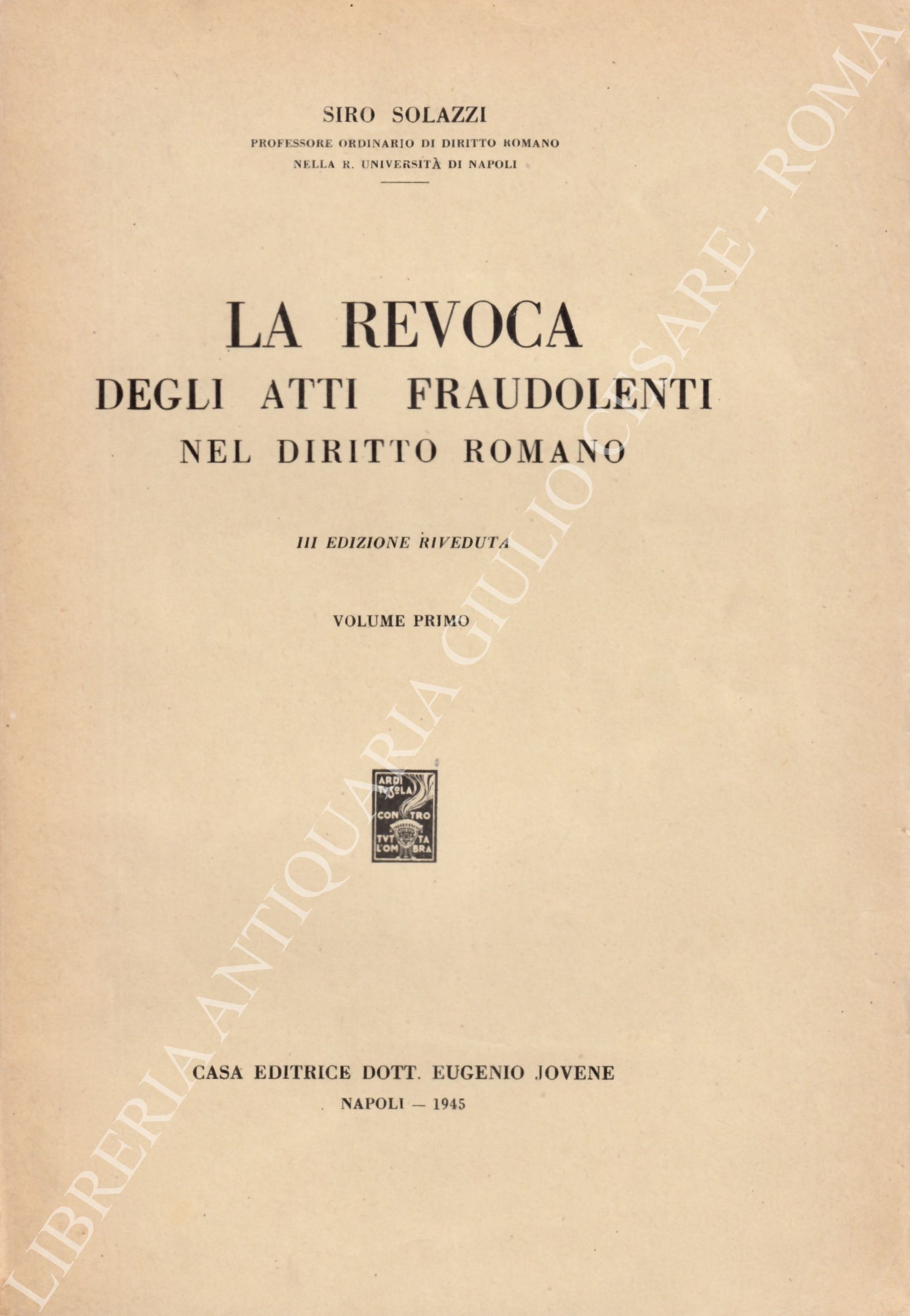 La revoca degli atti fraudolenti