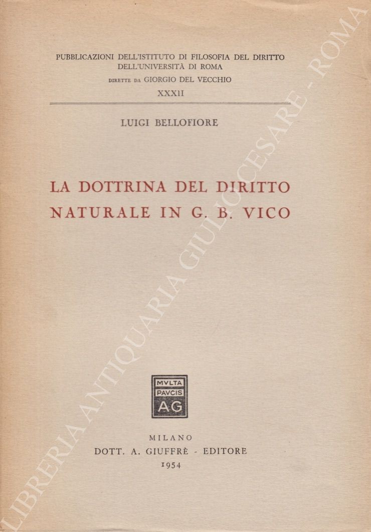 La dottrina del diritto naturale in G.B. Vico