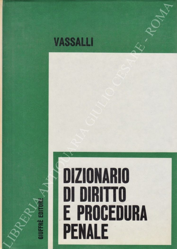 Dizionario di diritto e procedura penale