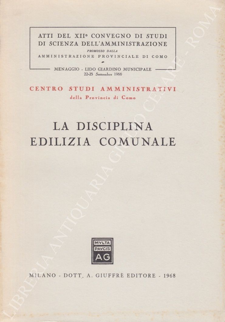 La disciplina edilizia comunale