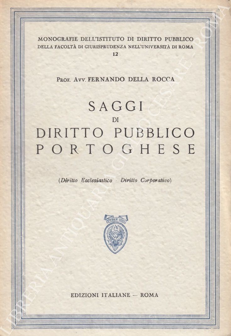 Saggi di diritto pubblico portoghese