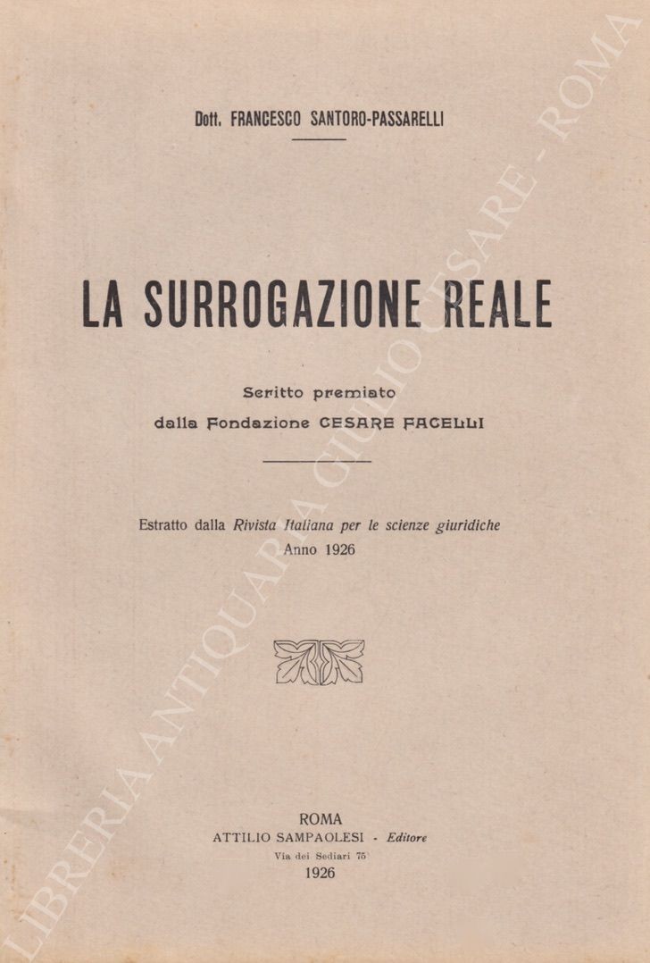 La surrogazione reale