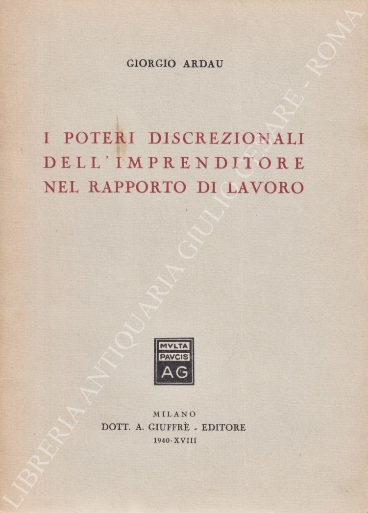 I poteri discrezionali dell'imprenditore