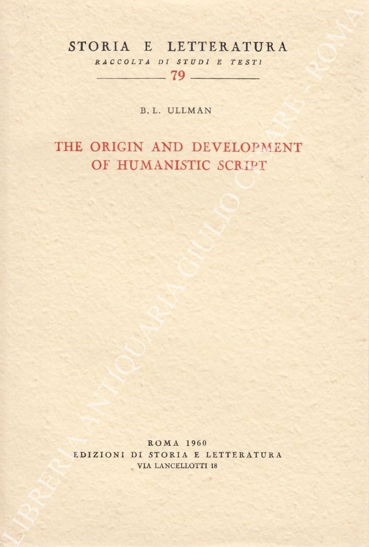 The origin and development of humanistic script