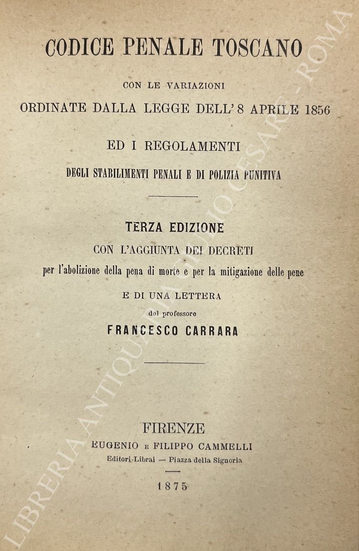 Codice Penale Toscano