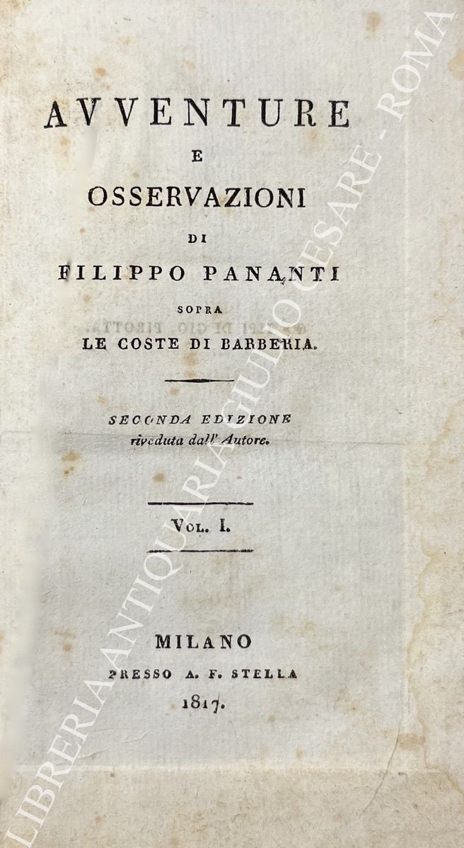Avventure e osservazioni sopra le coste di Barberia