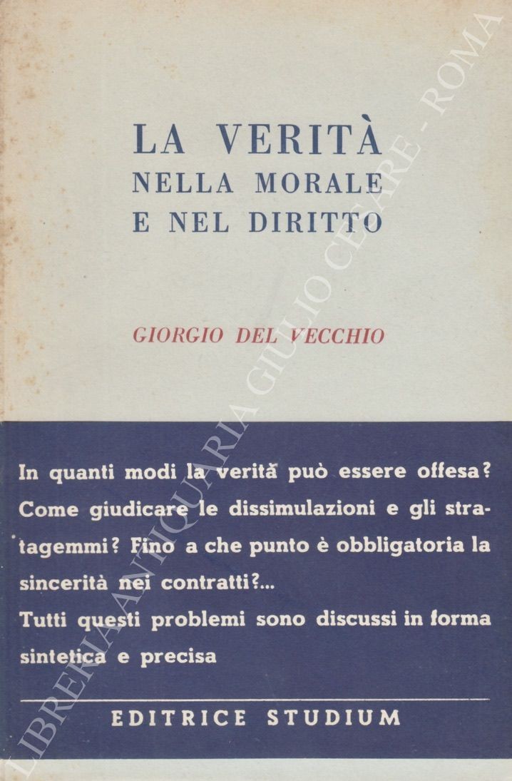 La verità nella morale e nel diritto
