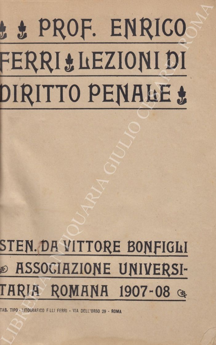 Lezioni di diritto penale.