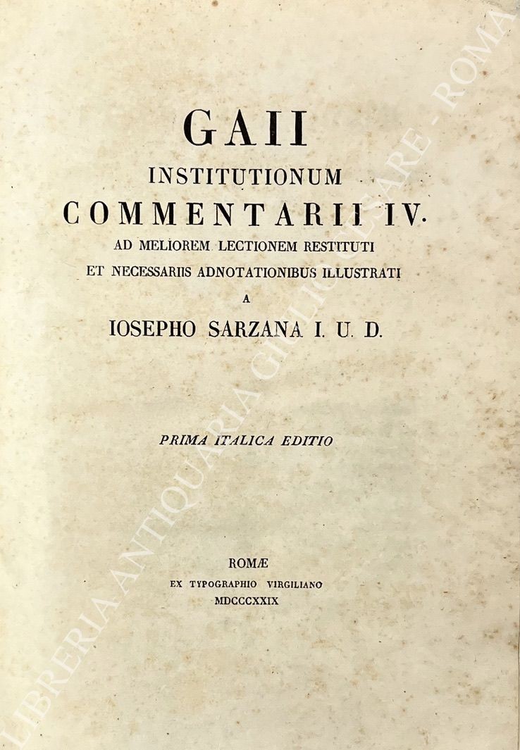 Gaii institutionum Commentarii IV