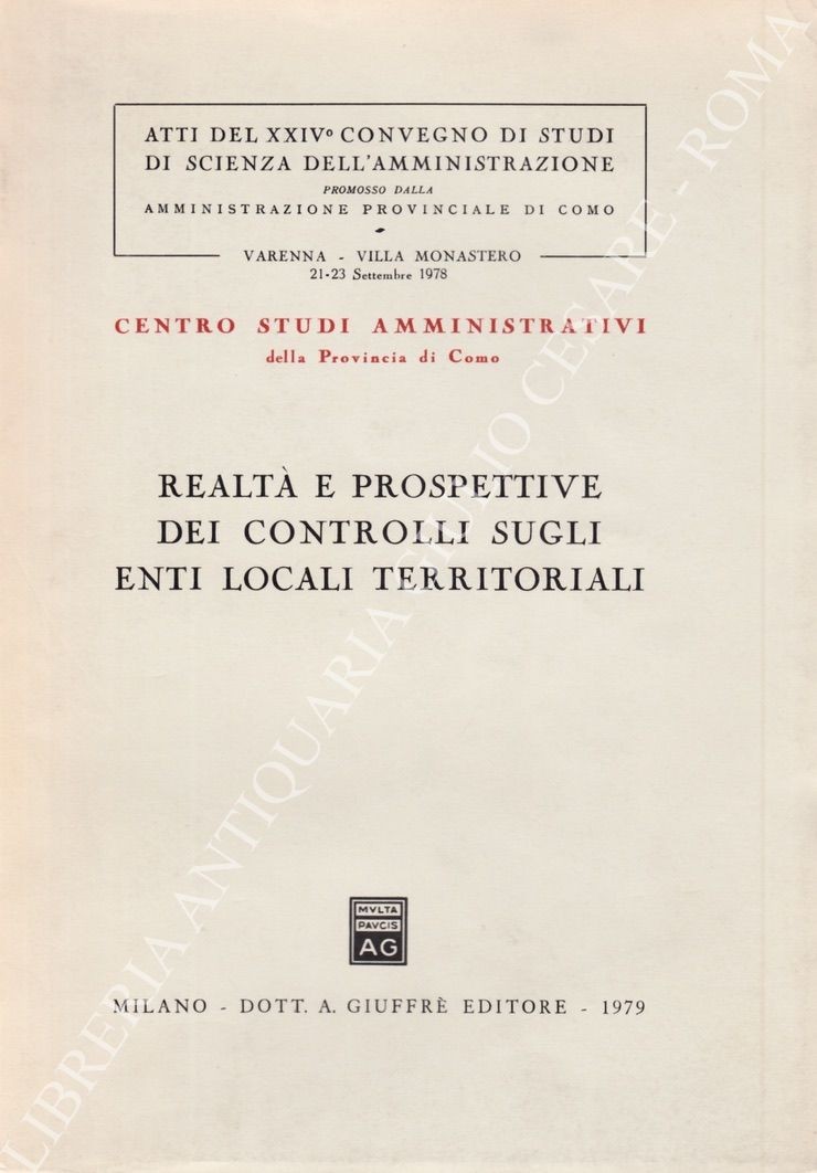 Realtà e prospettive dei controlli sugli enti locali territoriali