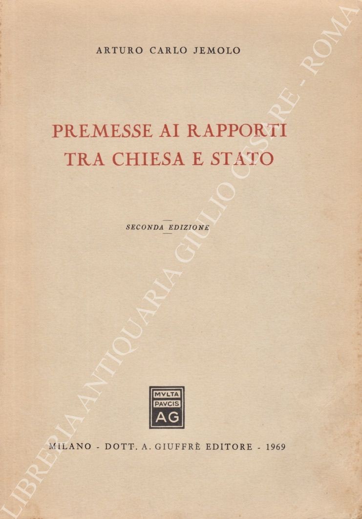 Premesse ai rapporti tra Chiesa e Stato