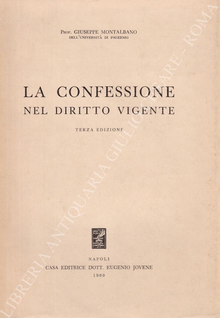 La confessione nel diritto vigente