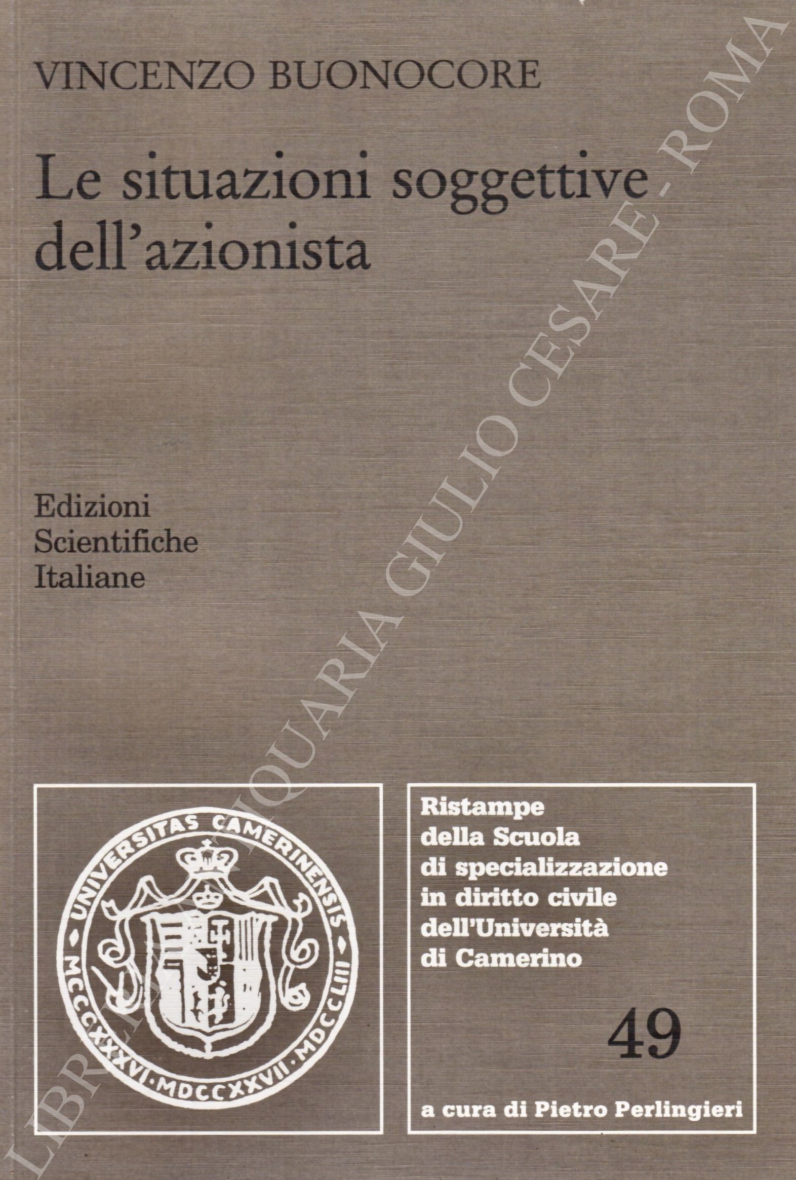 Le situazioni soggettive dell'azionista