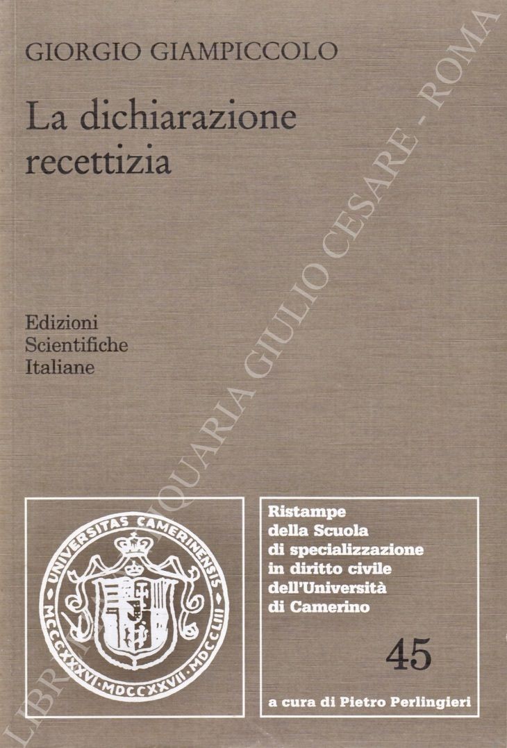 La dichiarazione recettizia