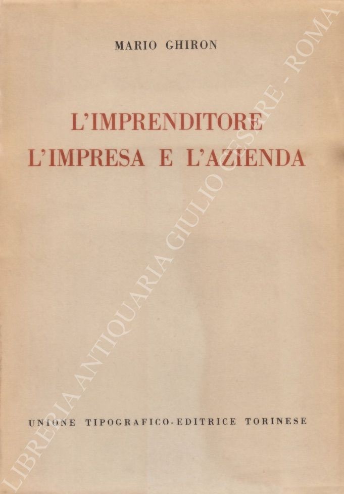 L'imprenditore l'impresa e l'azienda