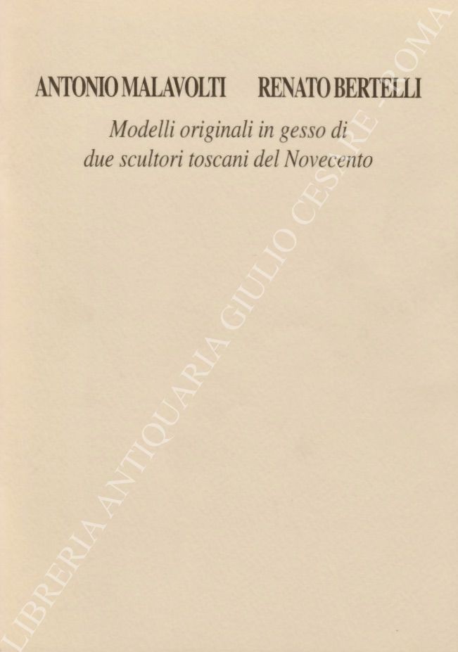 Modelli originali in gesso di due scultori toscani del Novecento