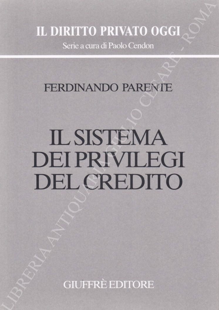 Il sistema dei privilegi del credito