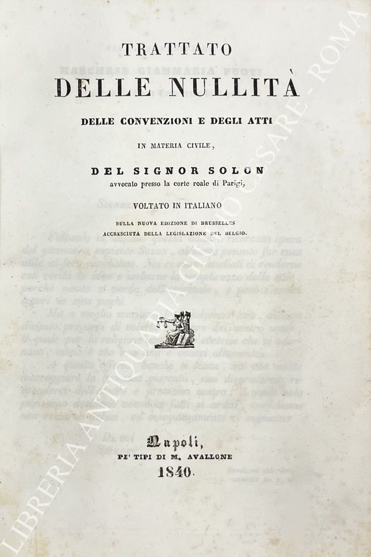 Trattato delle nullità delle convenzioni e degli atti in materia civile