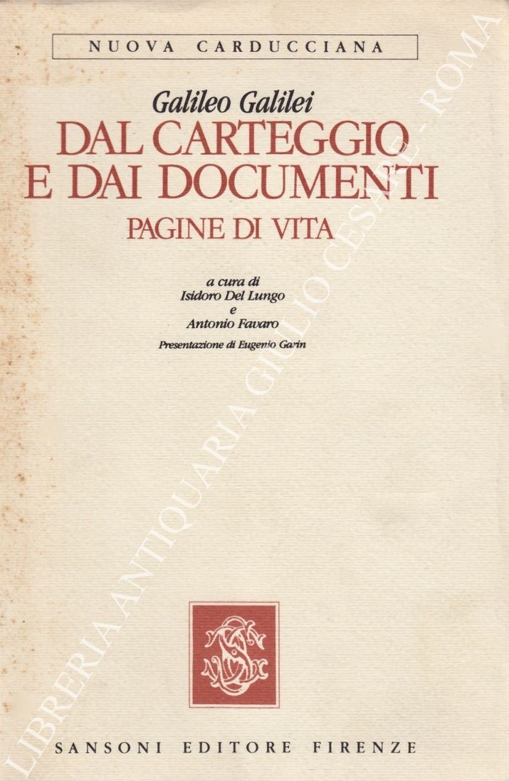 Dal carteggio e dai documenti. Pagine di vita