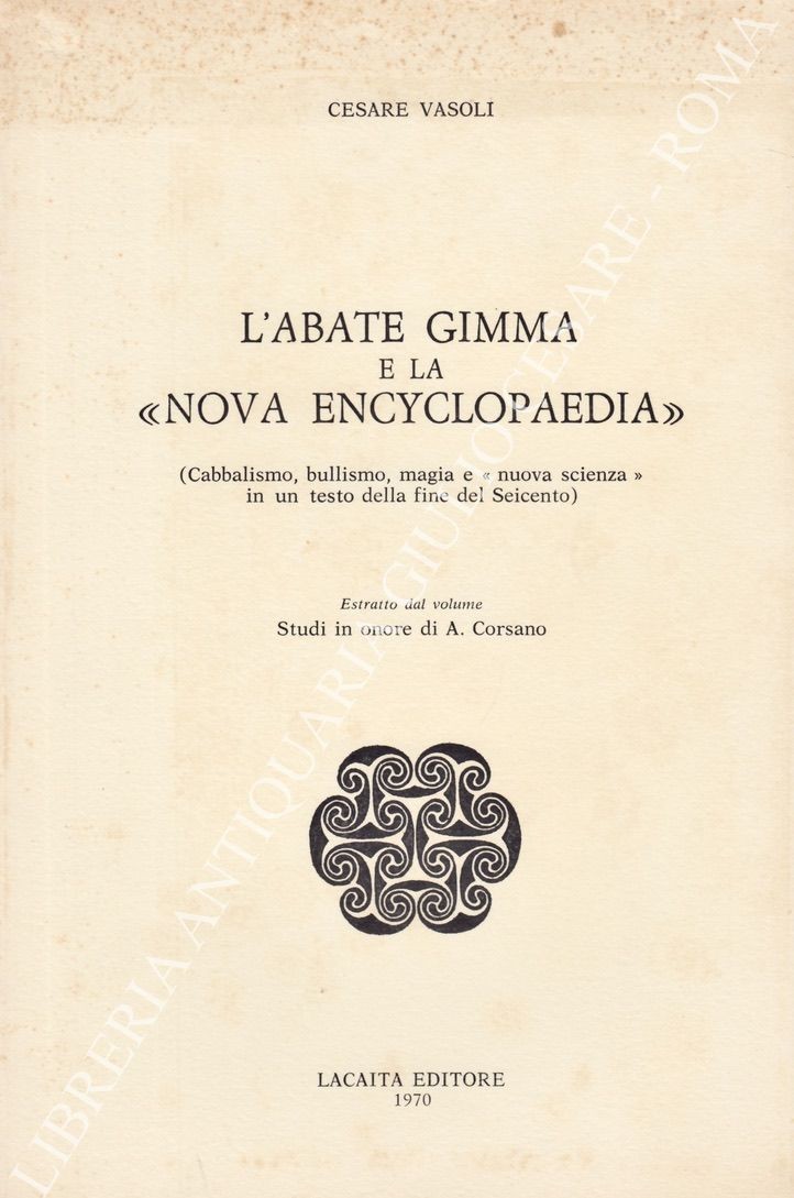 L'abate Gimma e la Nova Encyclopaedia