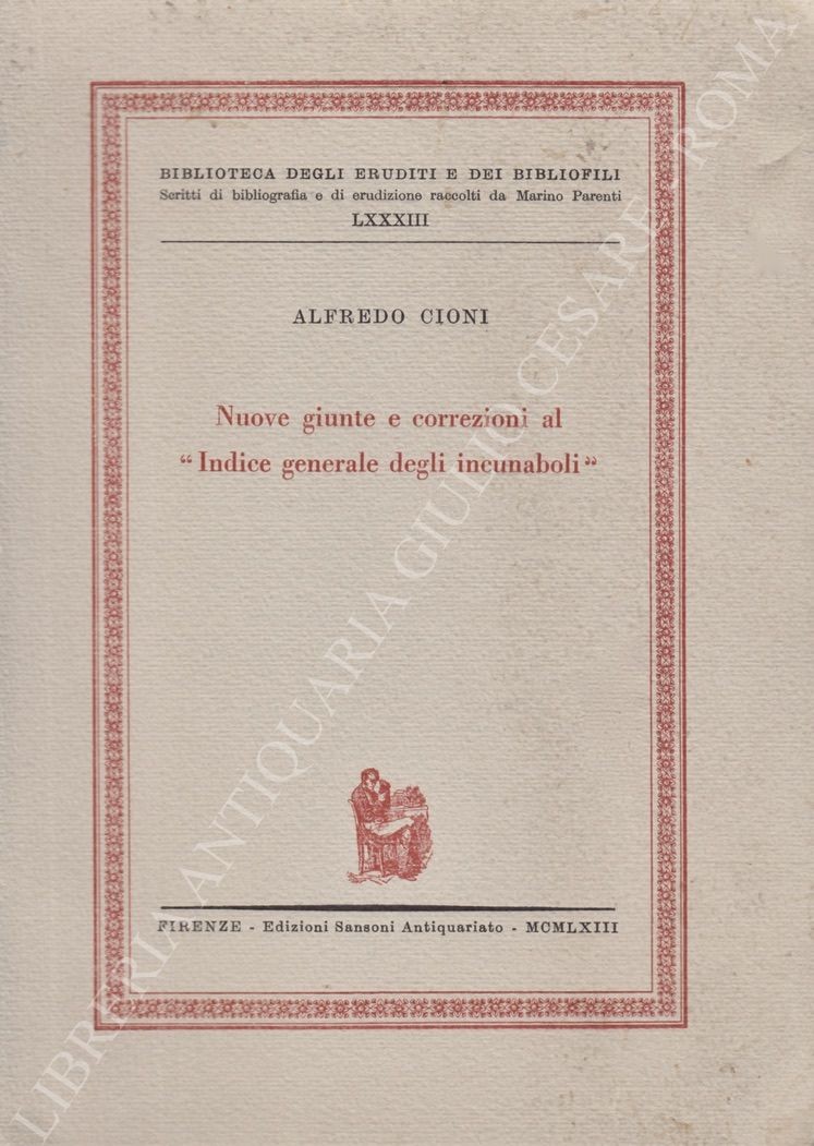 Nuove giunte e correzioni al Indice generale degli incunaboli
