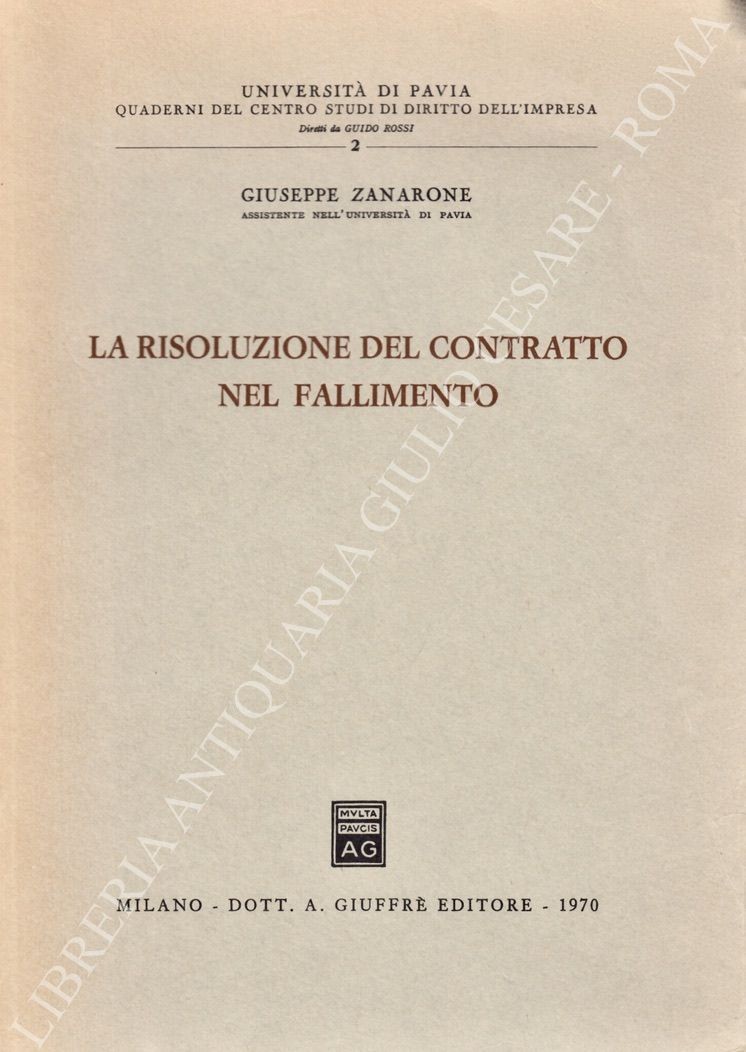 La risoluzione del contratto nel fallimento