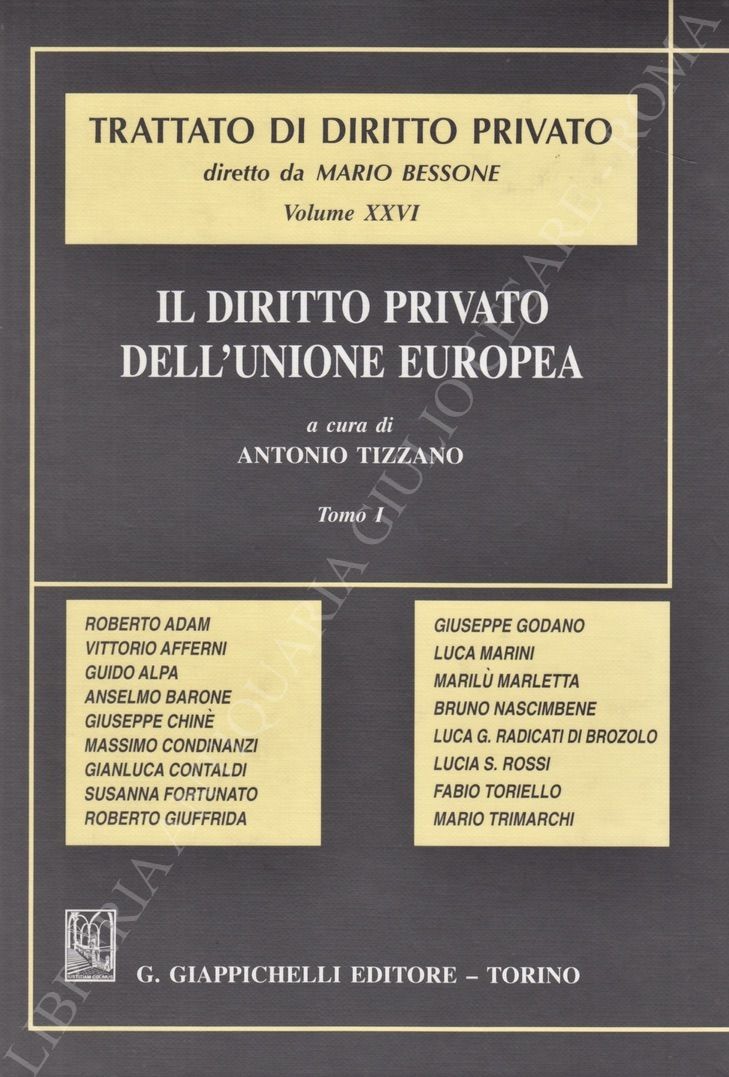 Il diritto privato dell'Unione Europea