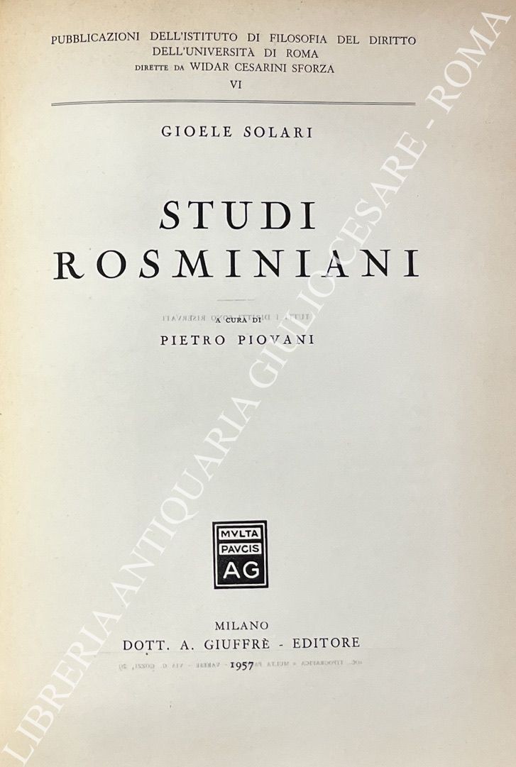 Studi rosminiani