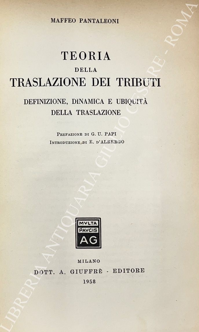 Teoria della traslazione dei tributi
