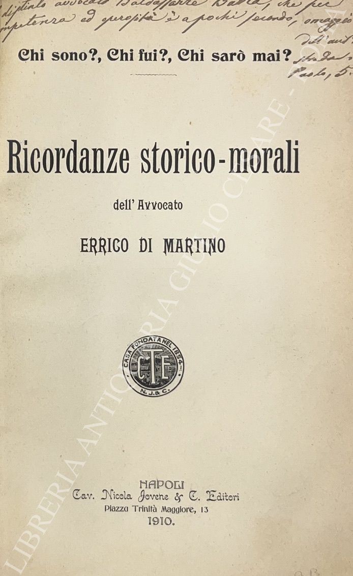 Ricordanze storico morali