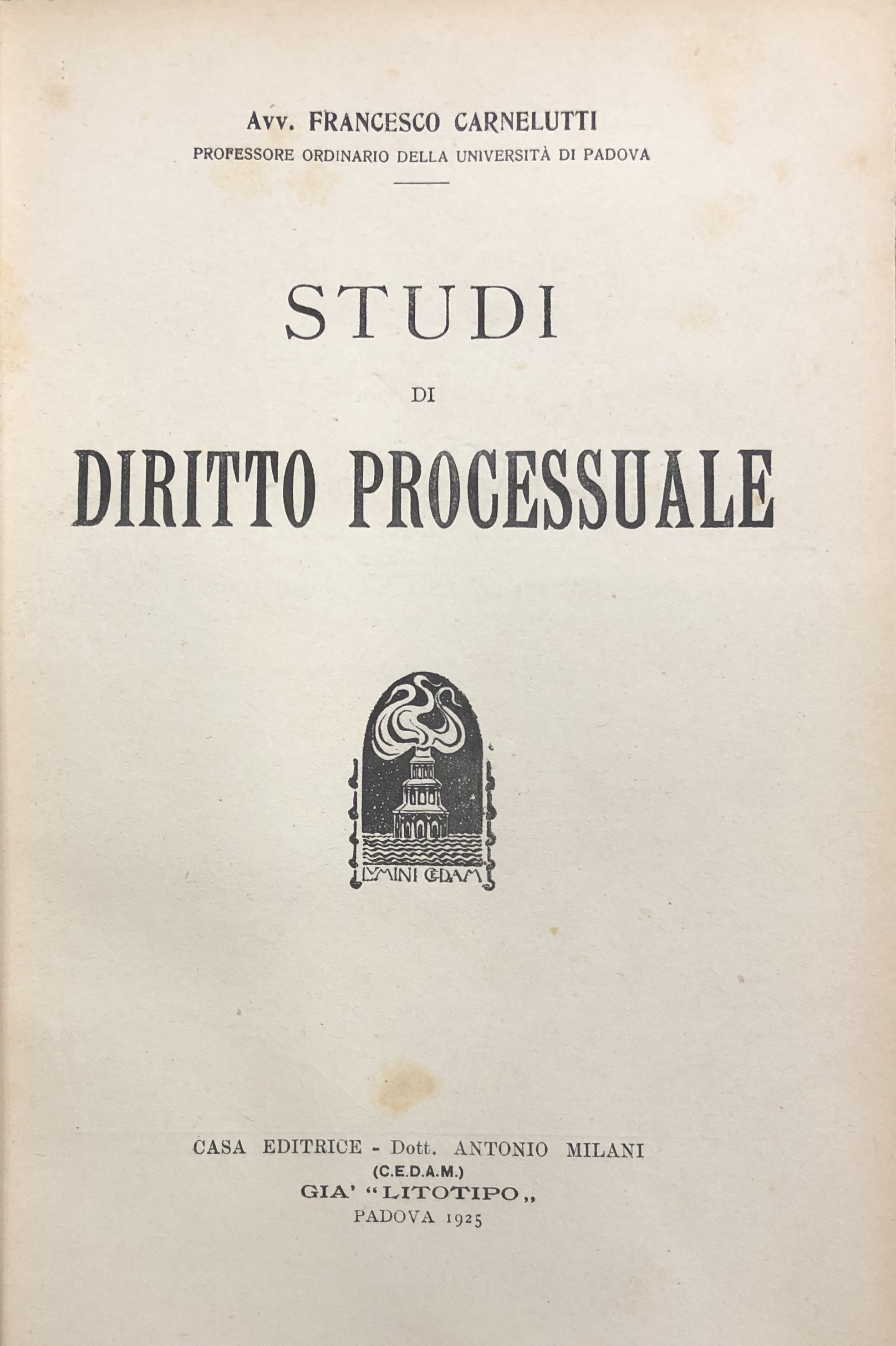 Studi di diritto processuale