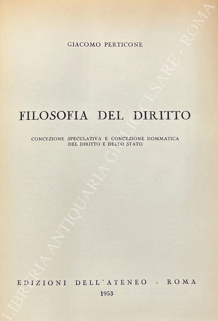 Filosofia del diritto