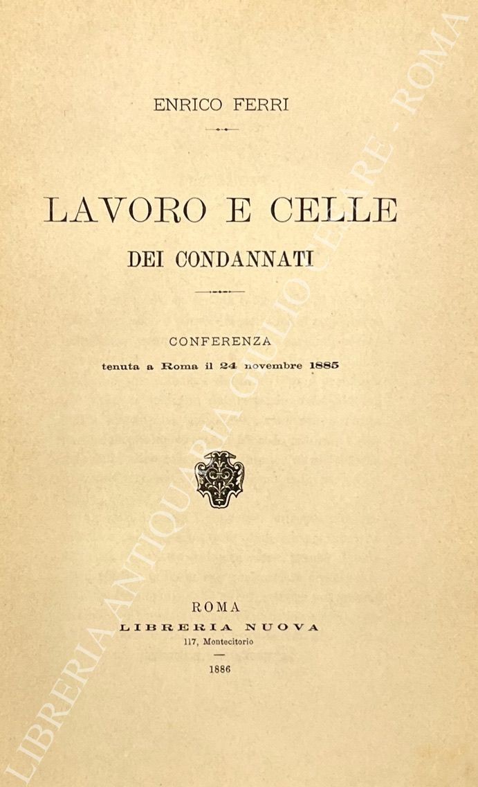 Lavoro e celle dei condannati