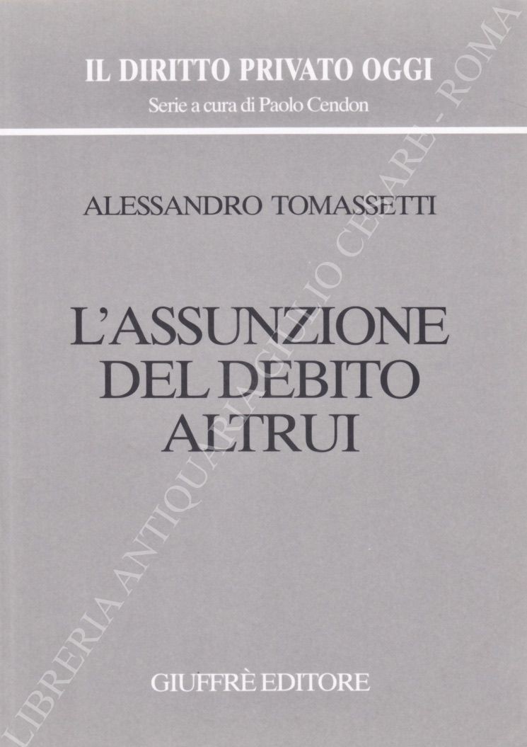 L'assunzione del debito altrui