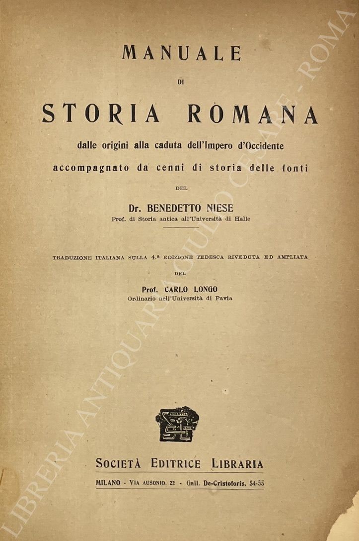 Manuale di storia romana