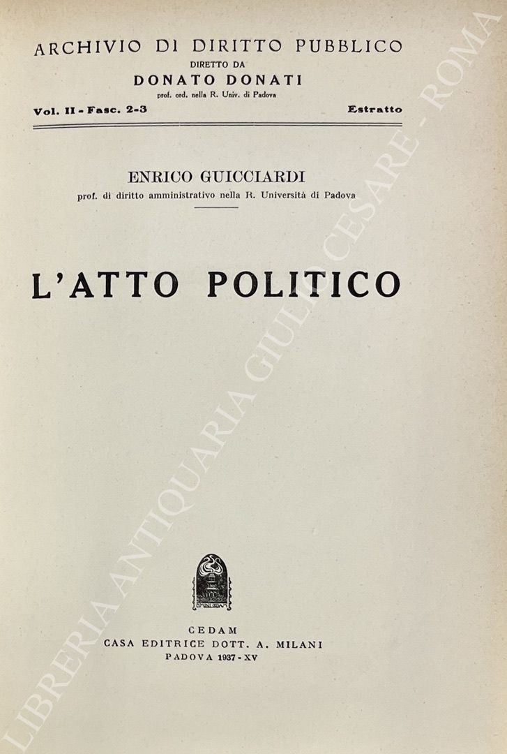 L'atto politico