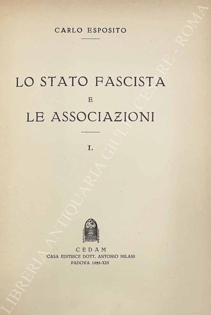 Lo stato fascista e le associazioni