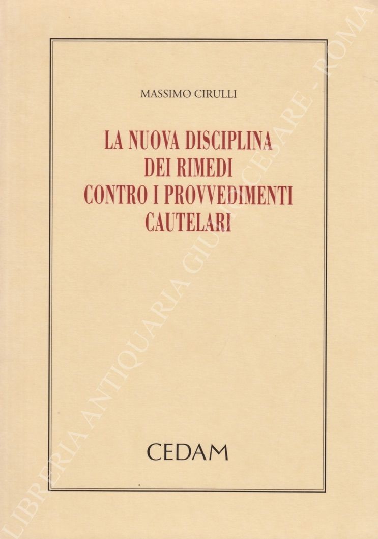 La nuova disciplina dei rimedi contro i provvedimenti cautelari