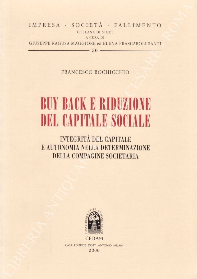 Buy back e riduzione del capitale sociale
