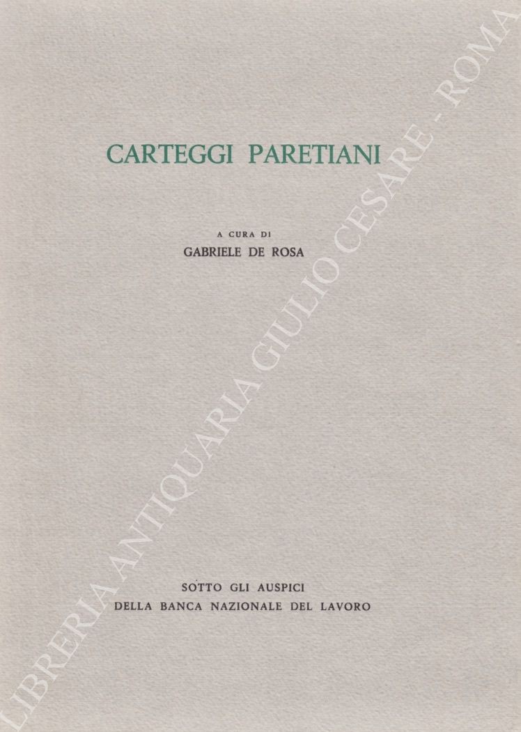 Carteggi paretiani