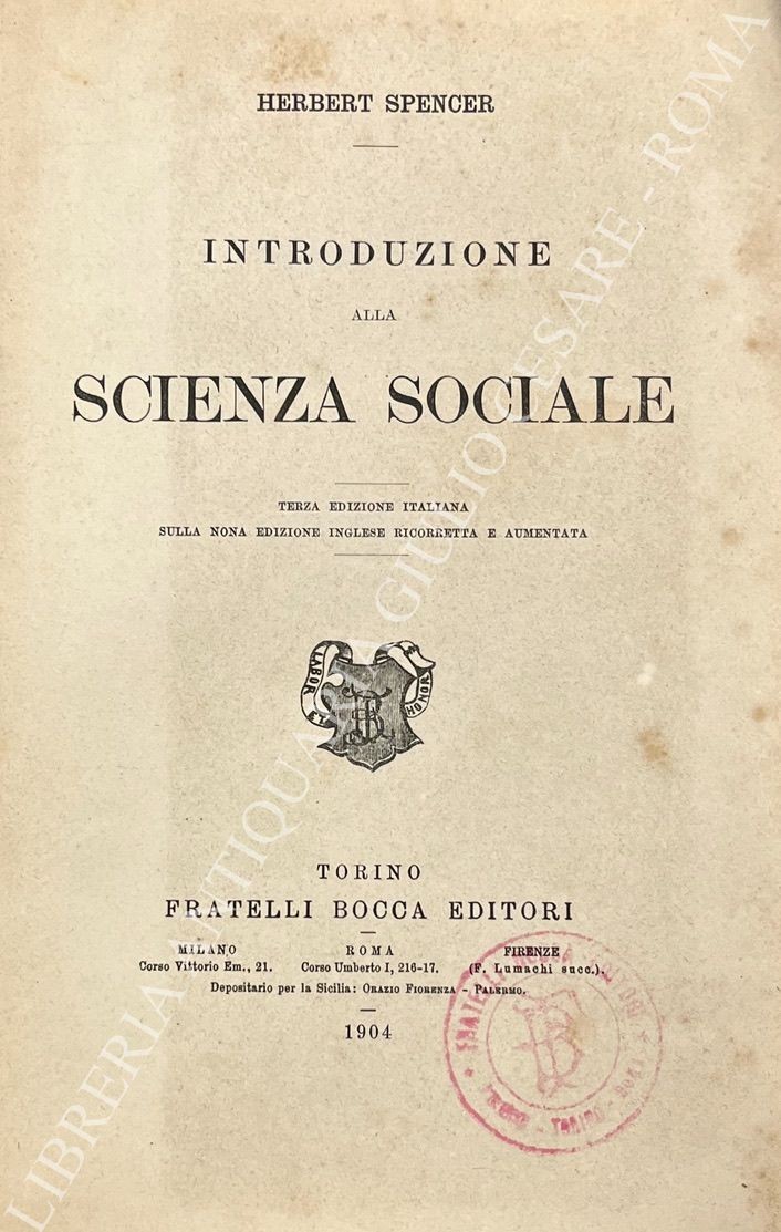 Introduzione alla scienza sociale