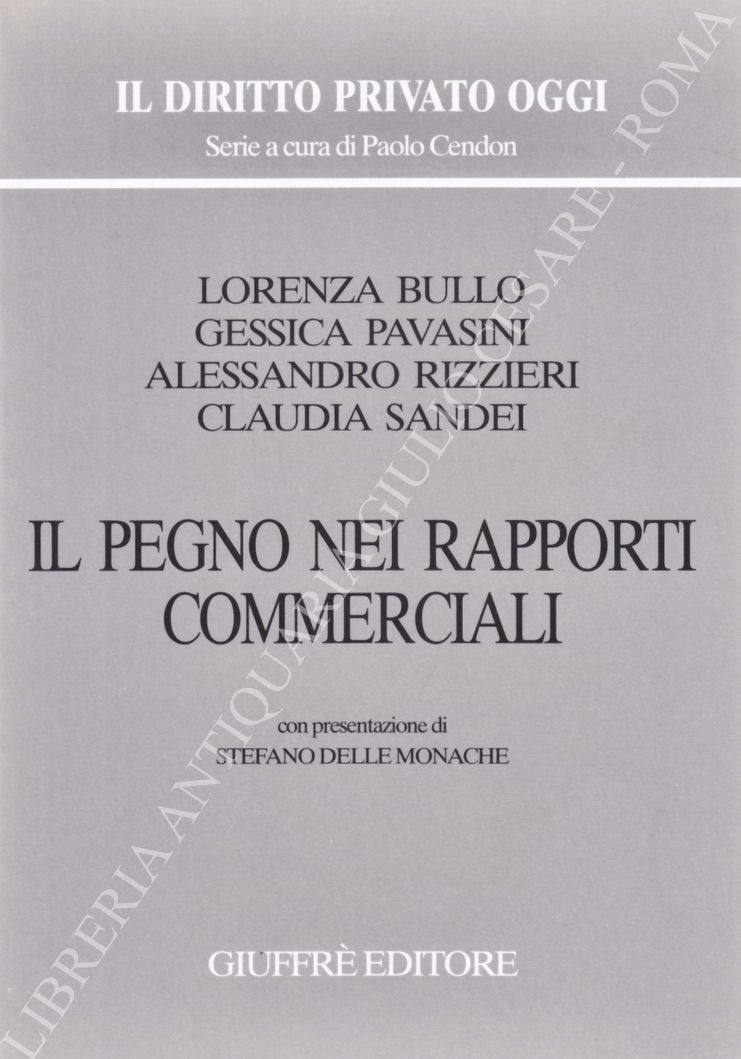Il pegno nei rapporti commerciali