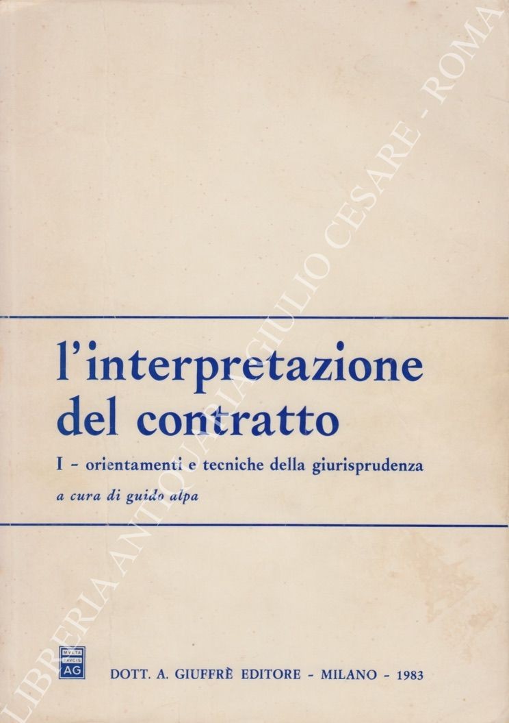 L'interpretazione del contratto
