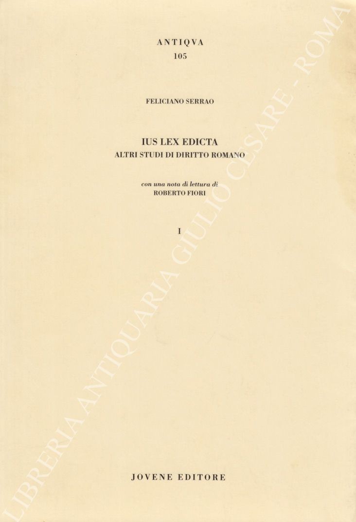 Ius lex edicta. Altri studi di diritto romano
