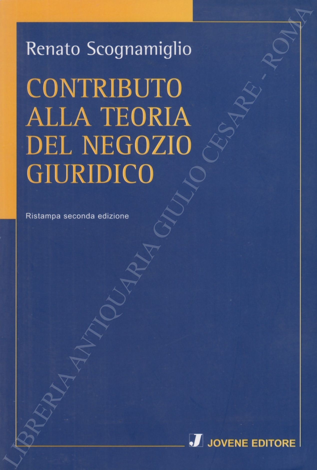 Contributo alla teoria del negozio giuridico